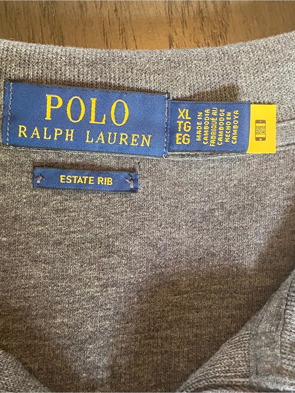 Polo by Ralph Lauren Dark Gray Zip-Neck Pullover Sweater - Picture 4 of 6